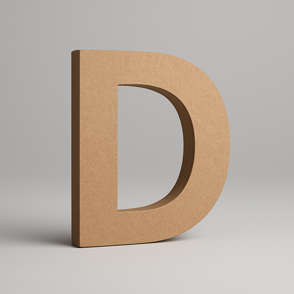 Flat Cut MDF Letters