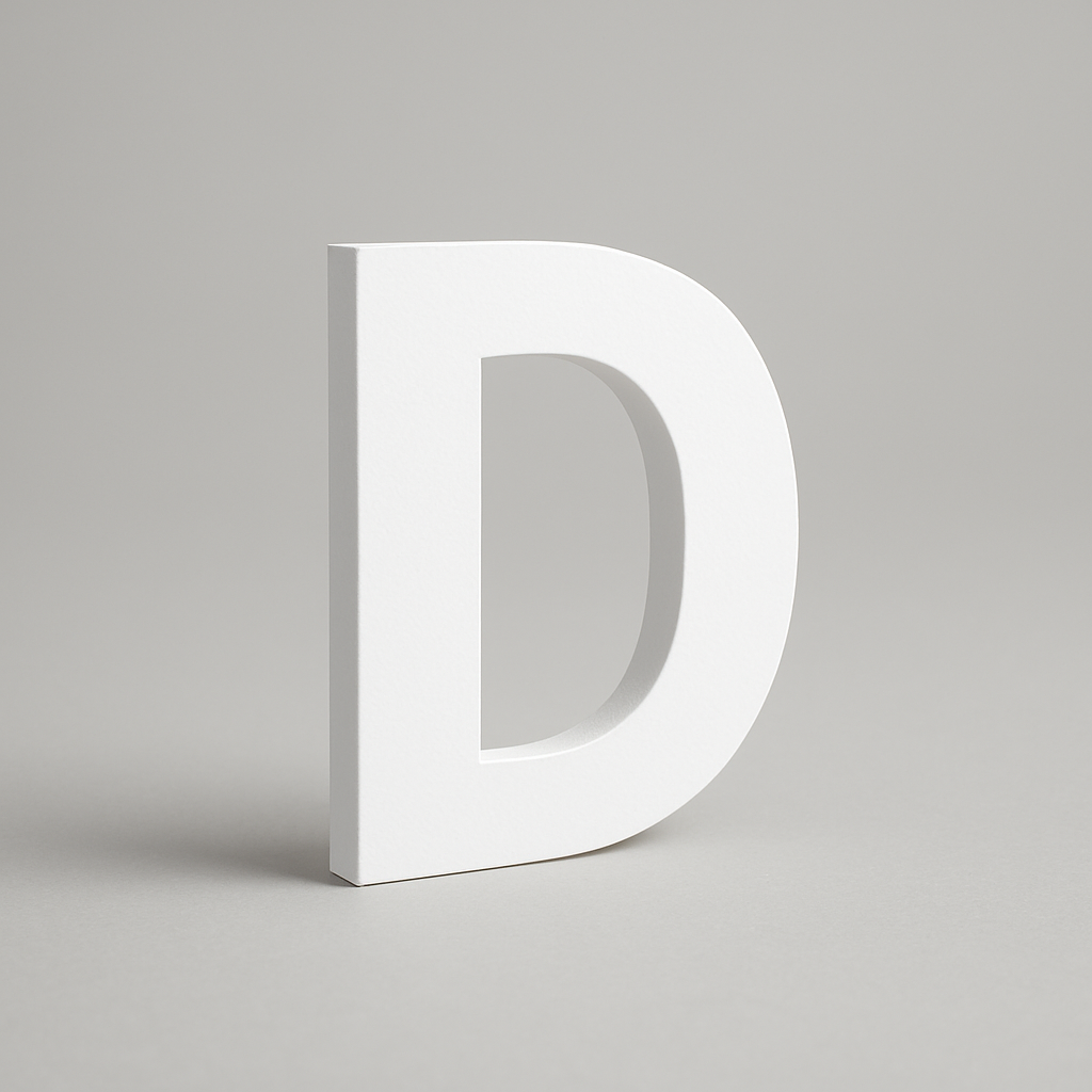 Flat Cut Foamex Letters